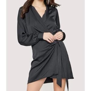 New ~ LOST + WANDER ~ Anthropologie ~ Chase The Night Wrap Dress Size L